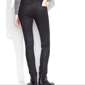 Madewell Black Coated Skinny Jeans